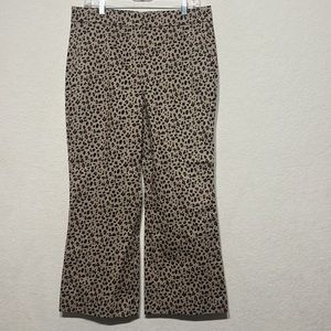 J. Crew cheetah print straight leg size 12
